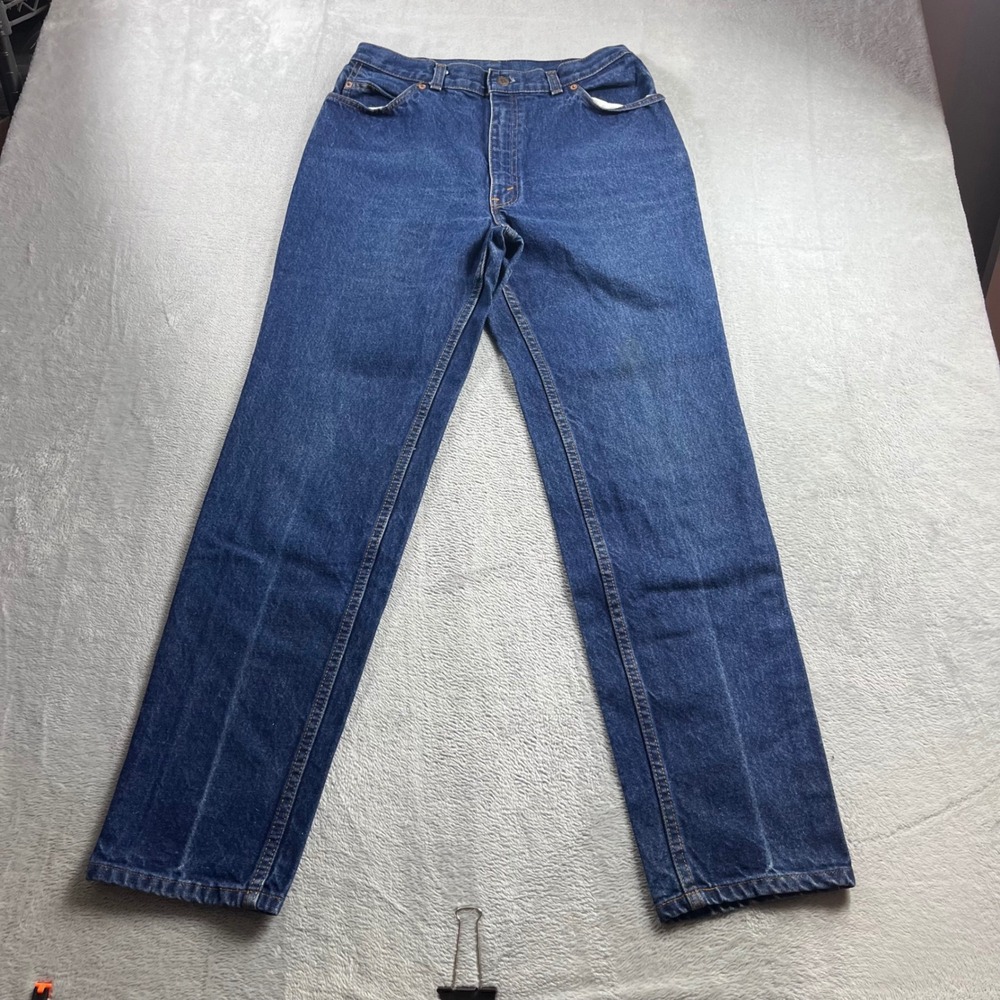 Vintage Levis 554 Orange Tab Jeans Womens 16 Made in USA High Rise Straight Leg